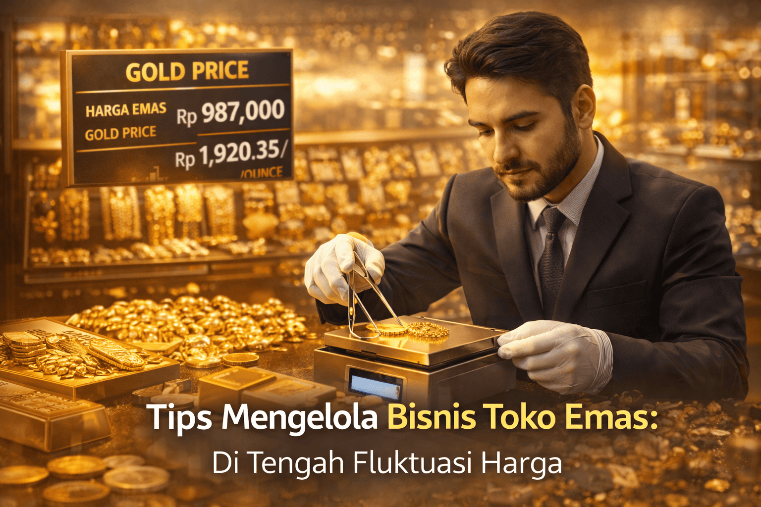 Tips Mengelola Bisnis Toko Emas di Tengah Fluktuasi Harga
